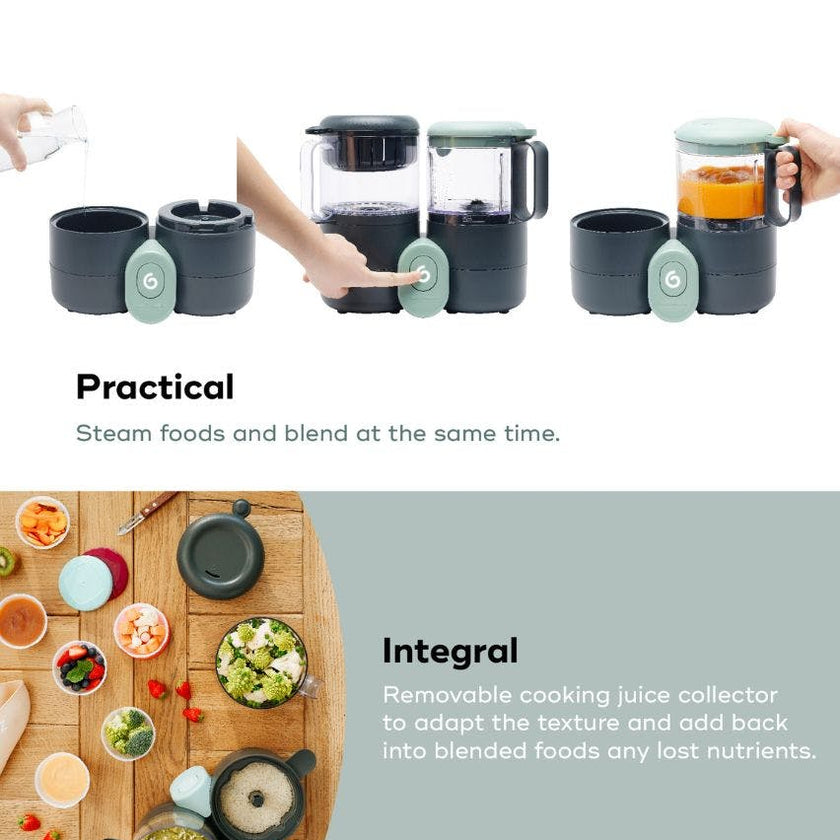 Duo Meal Lite Baby Food Maker + 6 Free Food Containers
