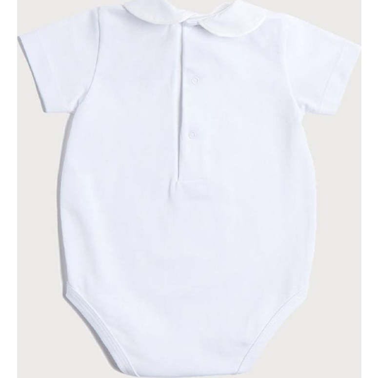Peter Pan Collar Bodysuit in White (0mths-3yrs)