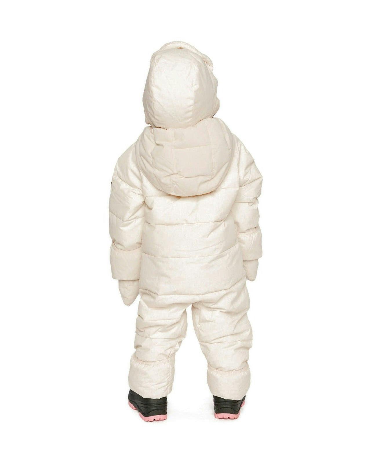 Baby Cloud One Piece Snowsuit Adapted For Car Seats Off White