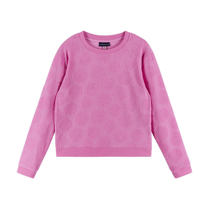 Terry Pullover And Short Set | Purple
