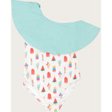 Coney Island Popsicle One Shoulder Ruffle