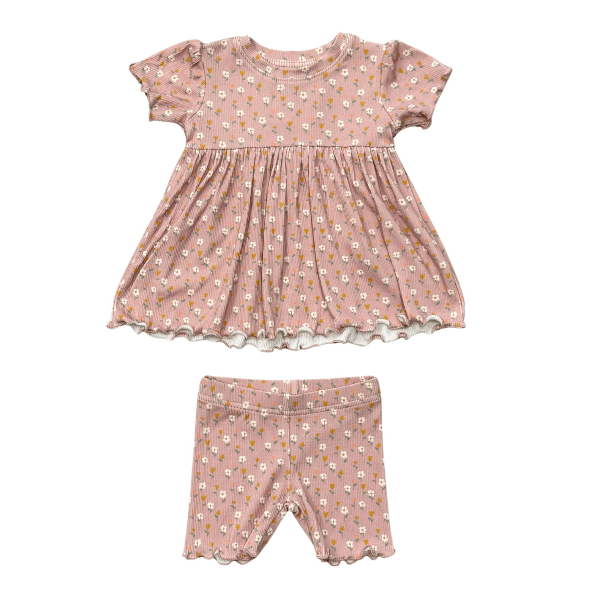 Girls Babydoll Set in Mini Daisy