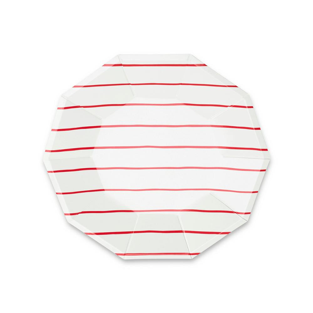 Candy Apple Frenchie Striped Small Plates