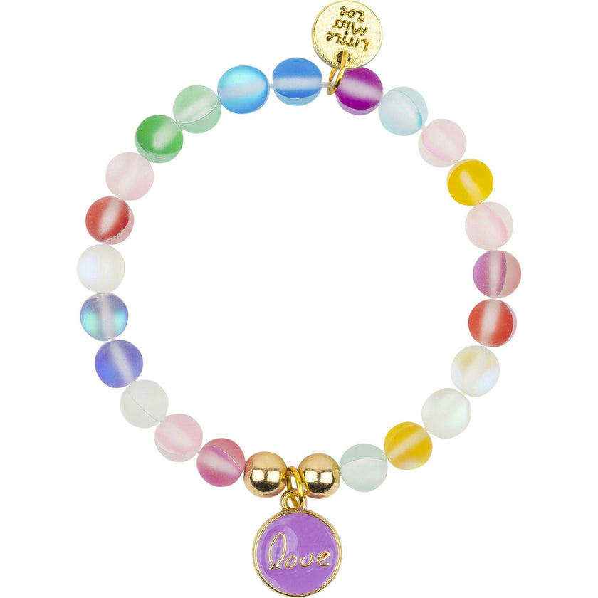 Confetti Bracelet With Love Enamel Charm