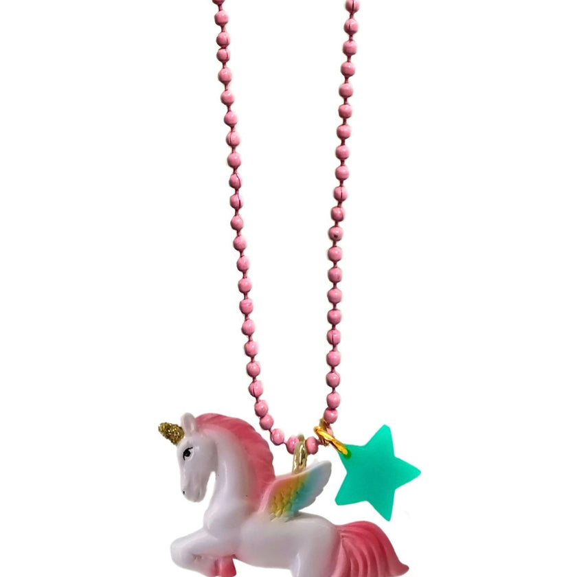 RAINBOW UNICORN CHARM NECKLACE