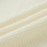 Cream Waffle Zipper Pajama