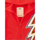 Lightning Bolt Easy Fit Hoodie, Red