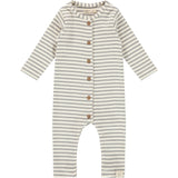 Striped Long Sleeve Romper