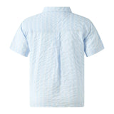 Blue Seersucker Shirt