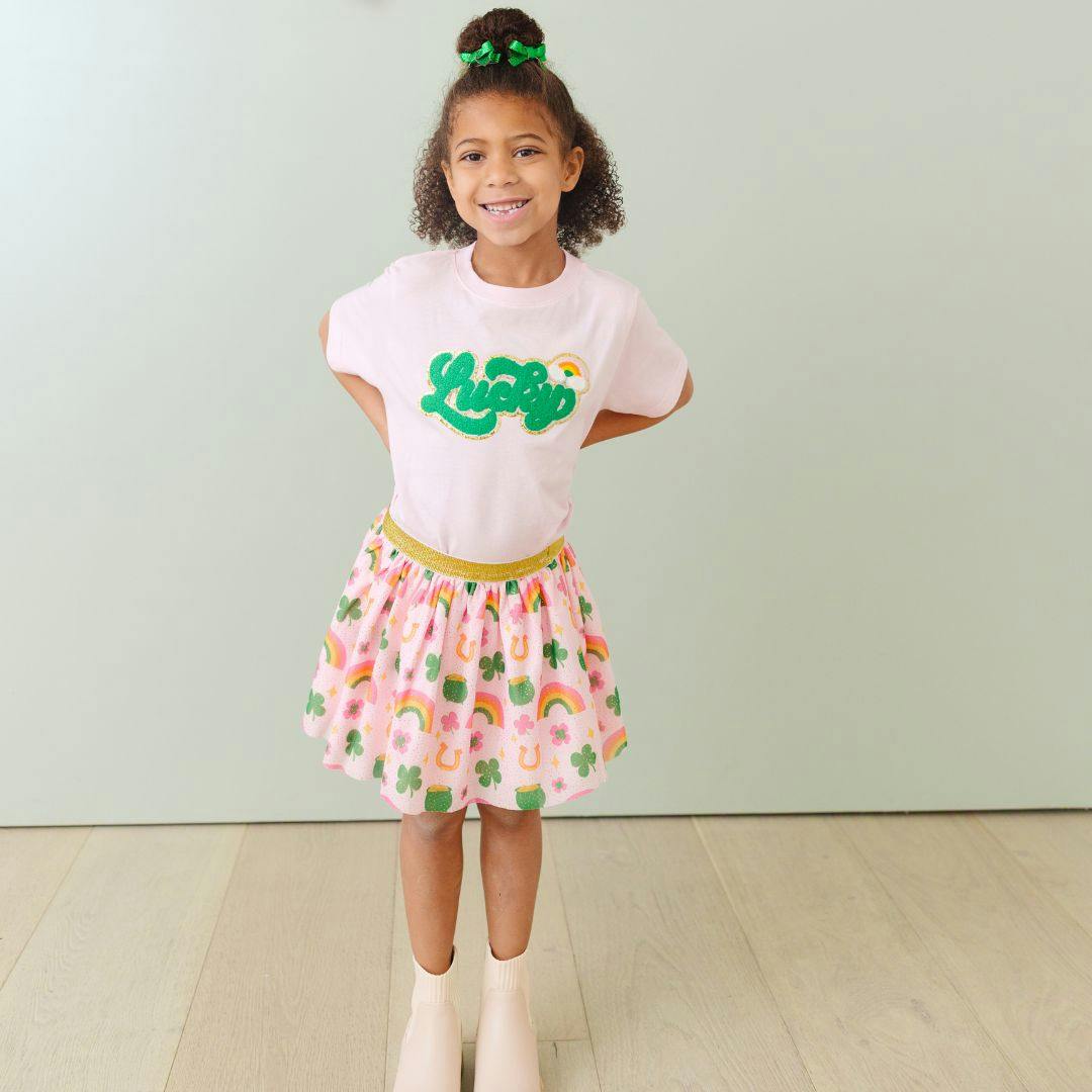 Green Glitter Bow Clip Set