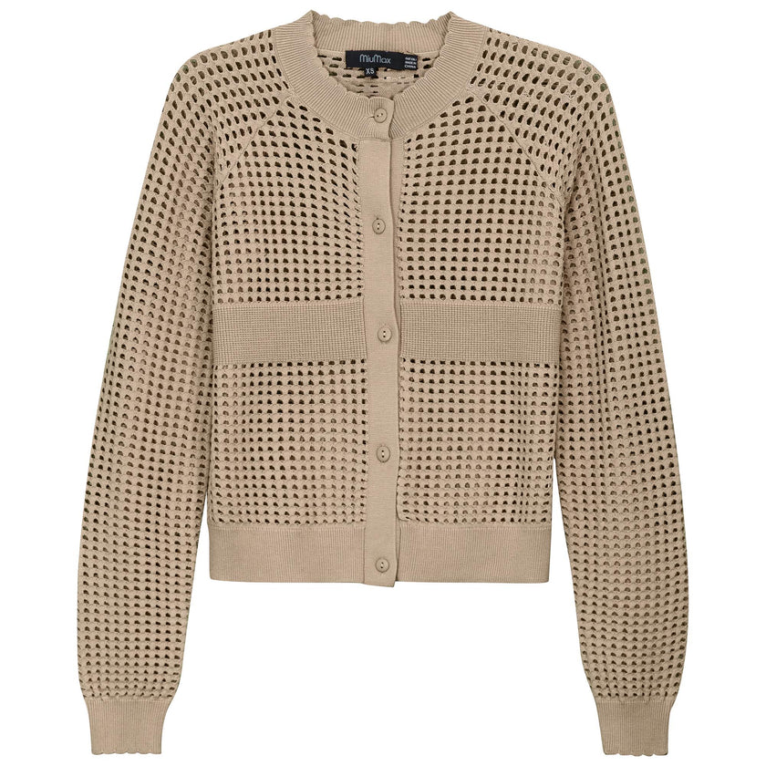 Cropped Crochet Cardigan
