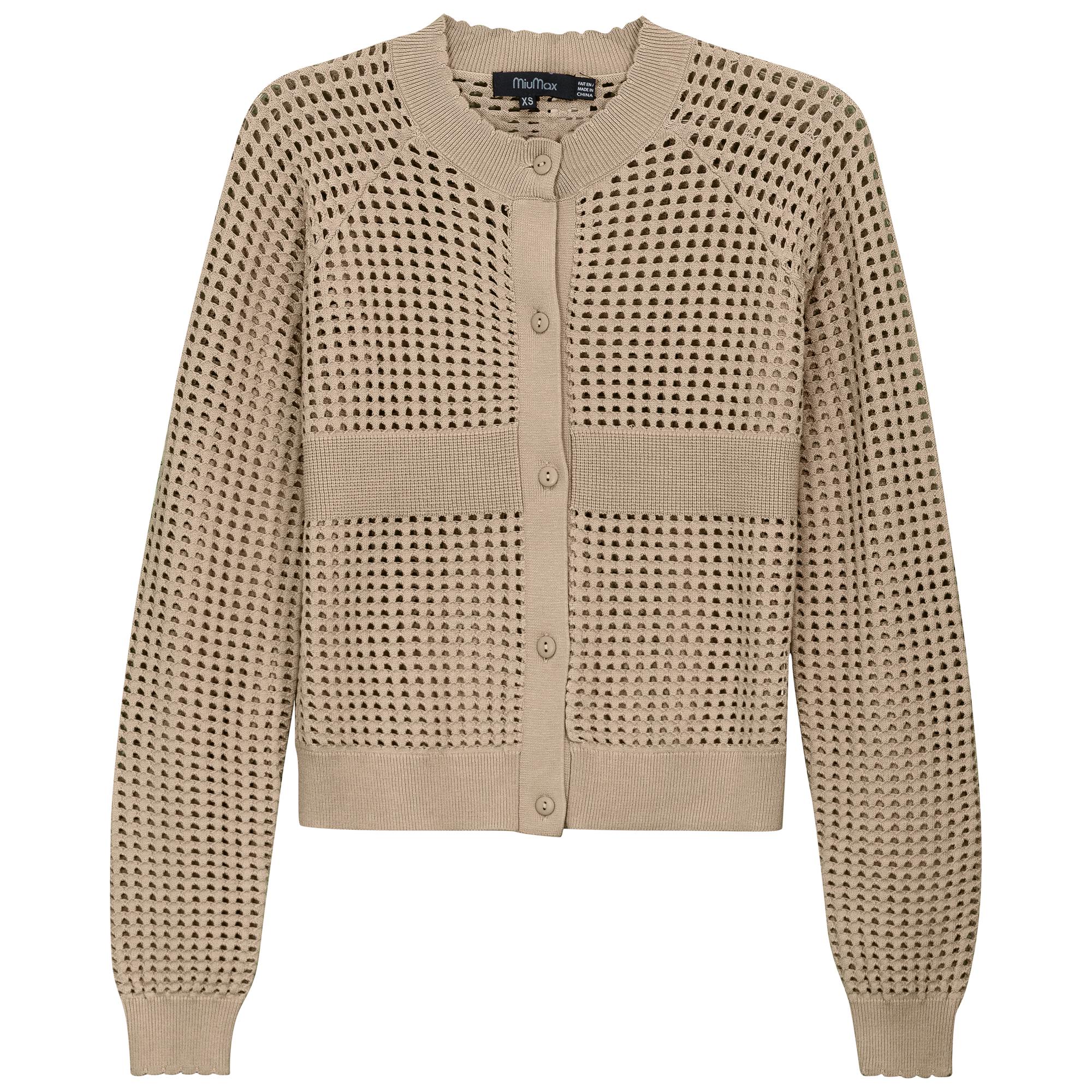 Cropped Crochet Cardigan