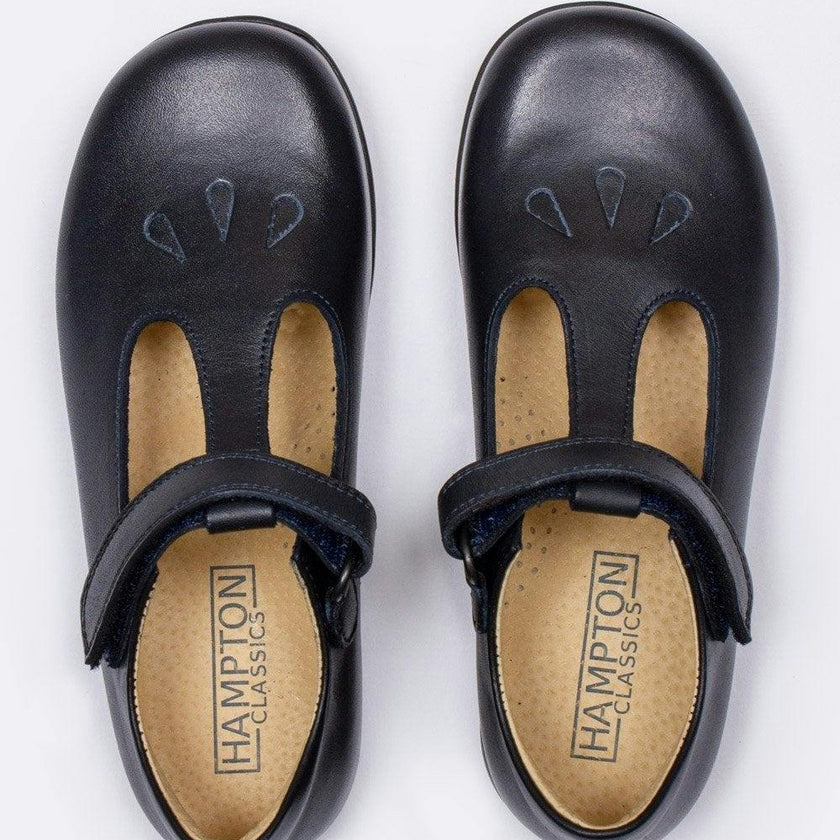 Hampton Classics Evie School Shoes in Navy