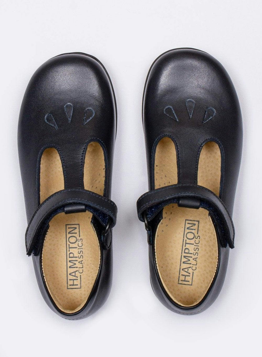 Hampton Classics Evie School Shoes in Navy