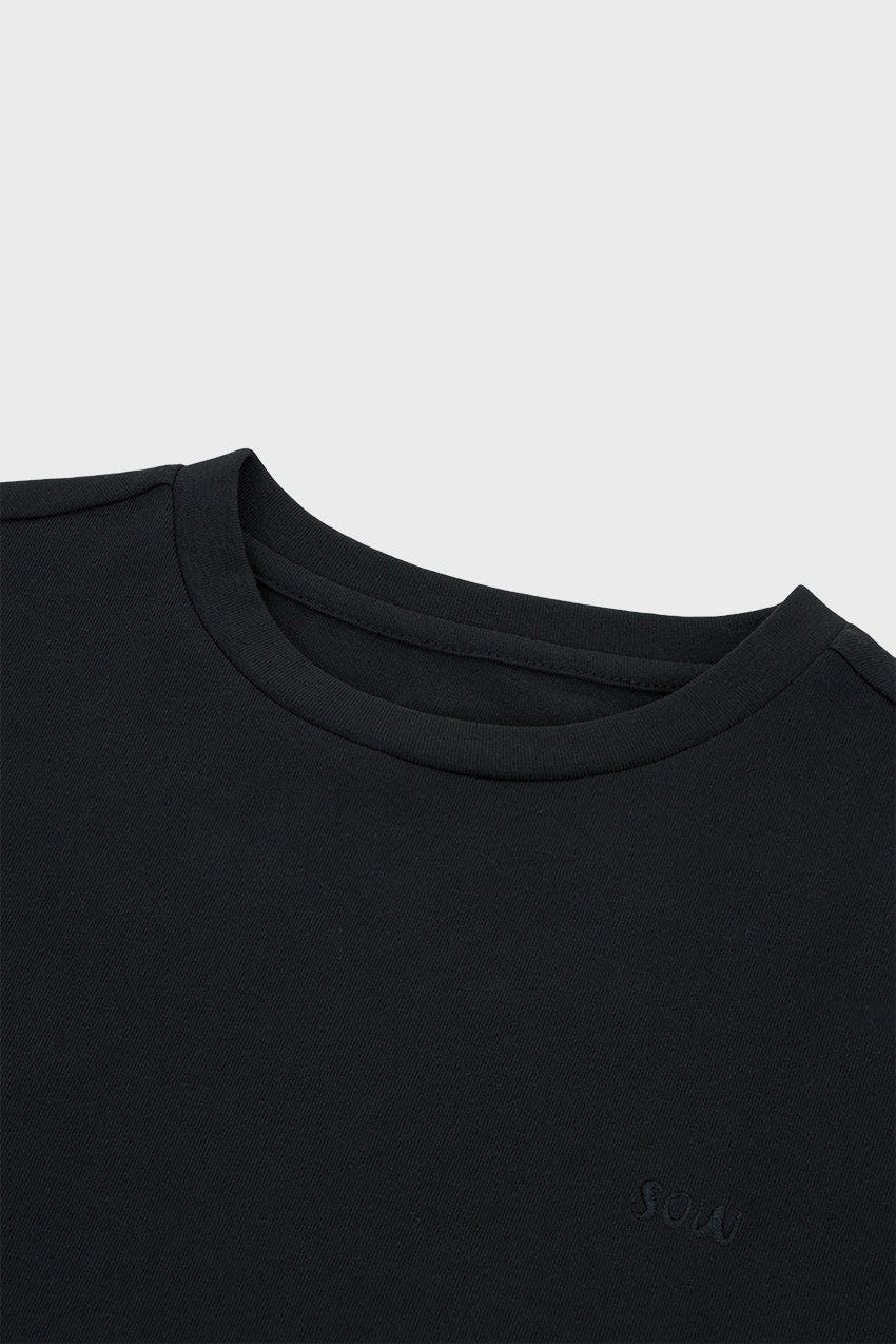 Relaxed Organic Cotton T-Shirt With SOW Embroidery