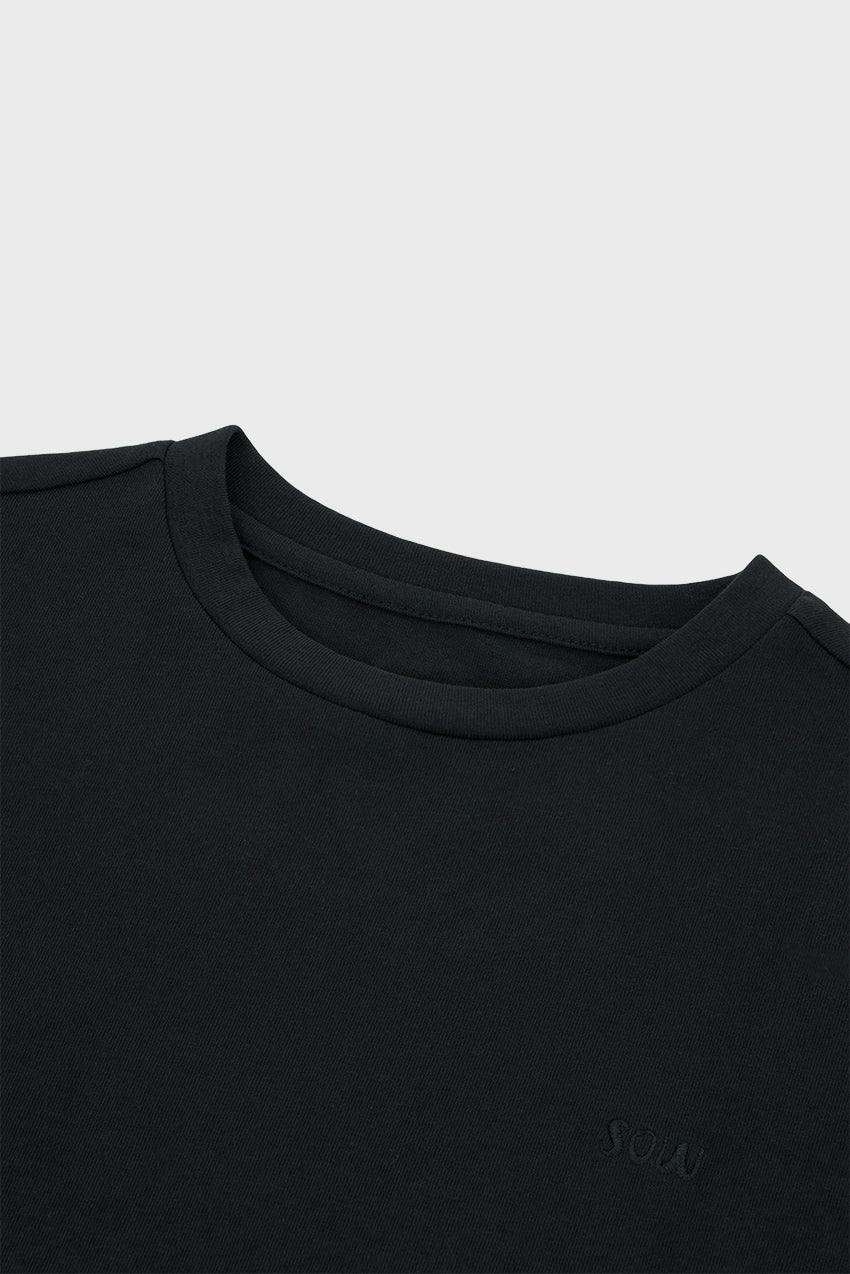 Relaxed Organic Cotton T-Shirt With SOW Embroidery
