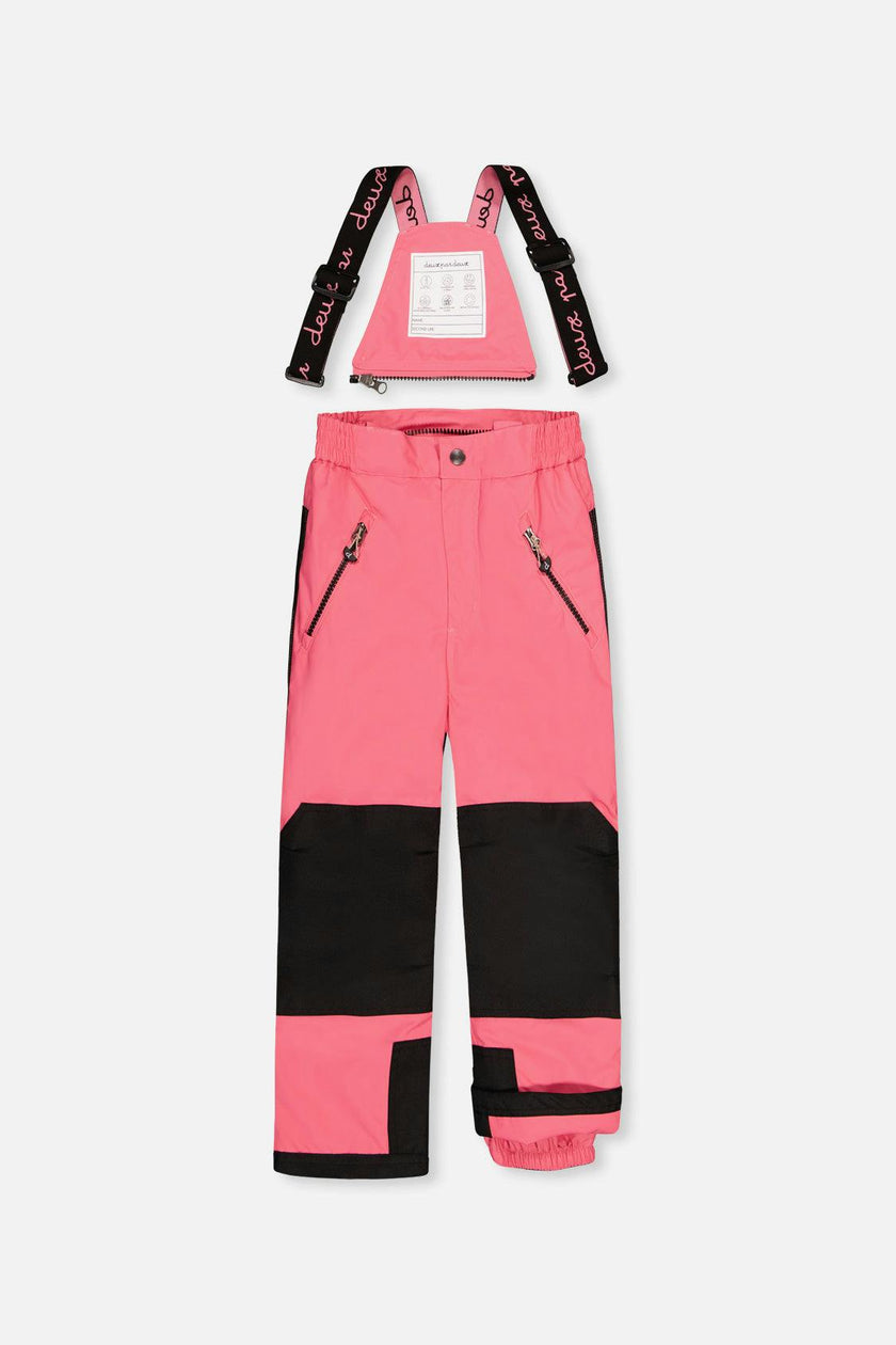 Two Piece Play Snowsuit Black Zebra Print With Pink Pants