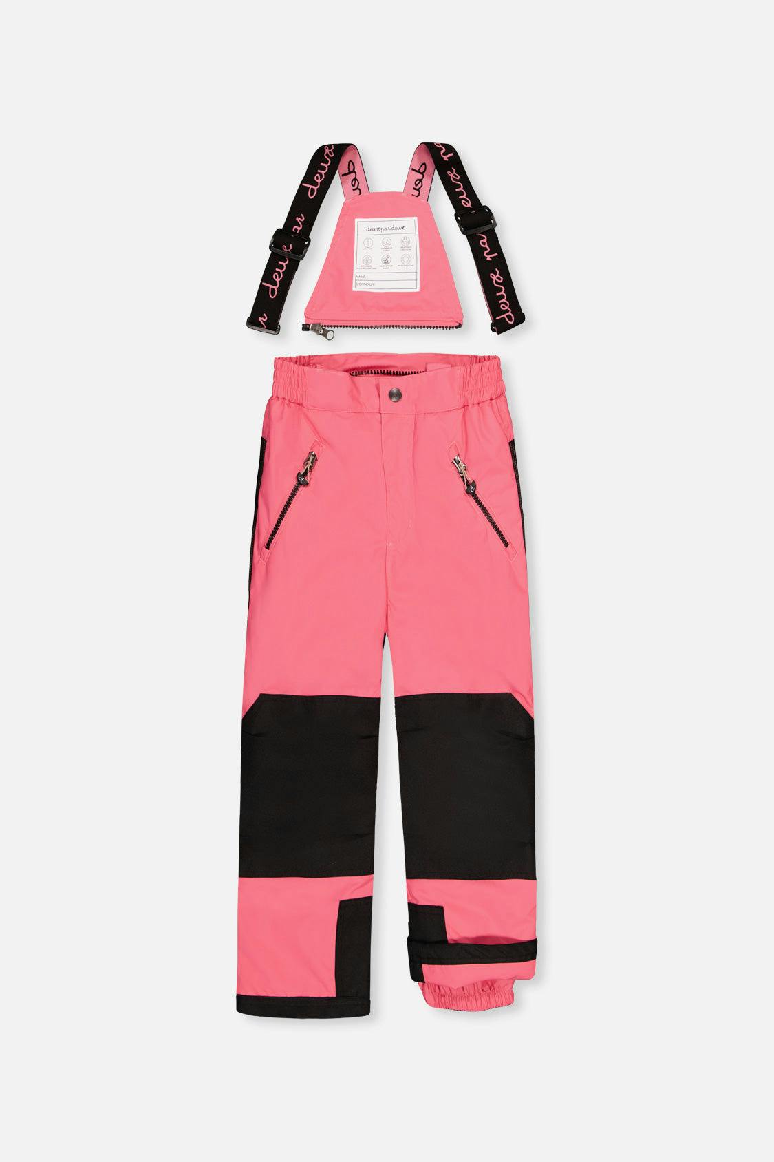 Two Piece Play Snowsuit Black Zebra Print With Pink Pants