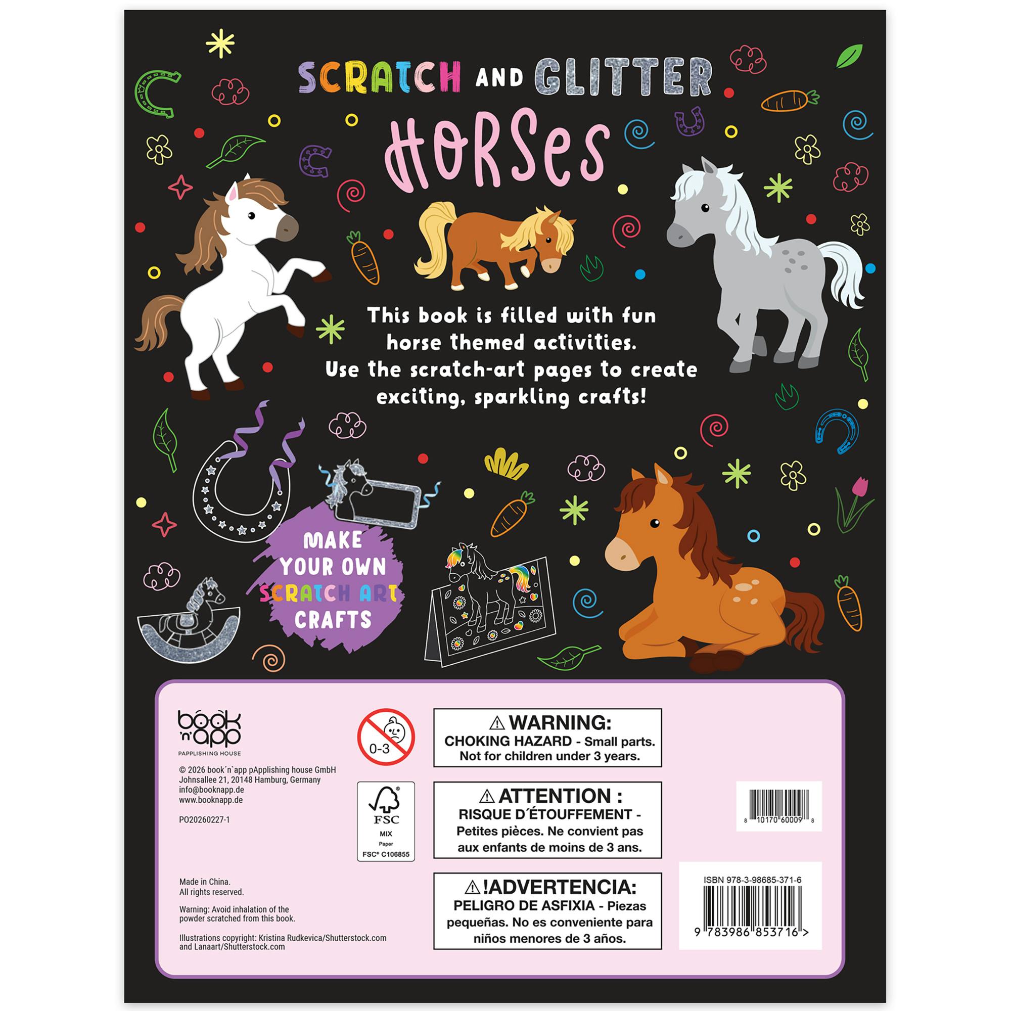 Scratch & Glitter Activity Book: Horses