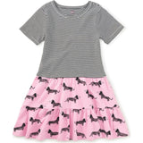 Tier Skirted Twirl Dress, Pink