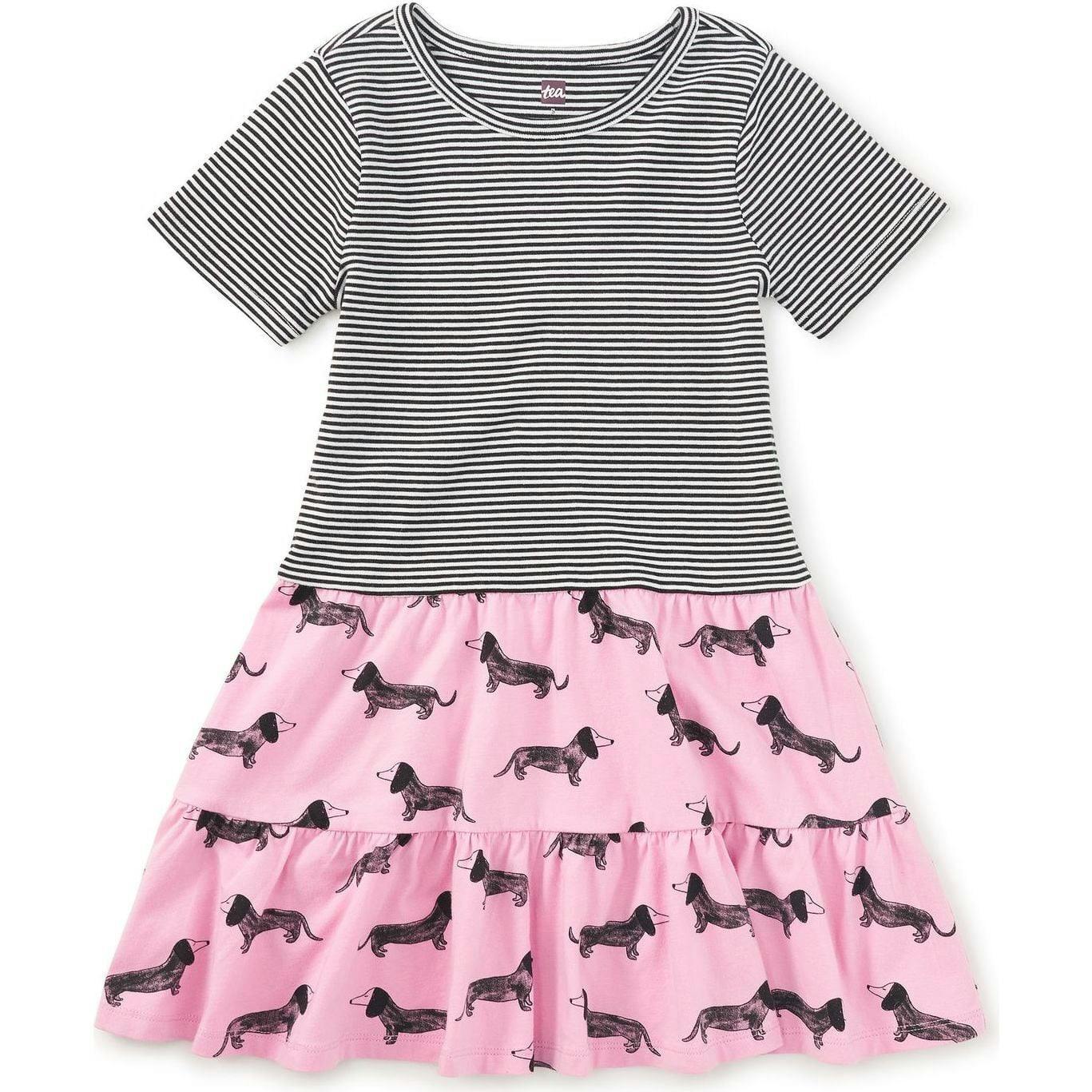 Tier Skirted Twirl Dress, Pink