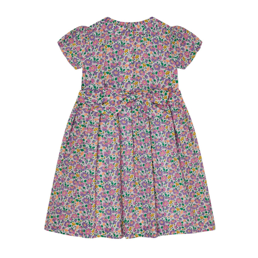 Made With Liberty Fabric Smocked Girls Dress Crisantha