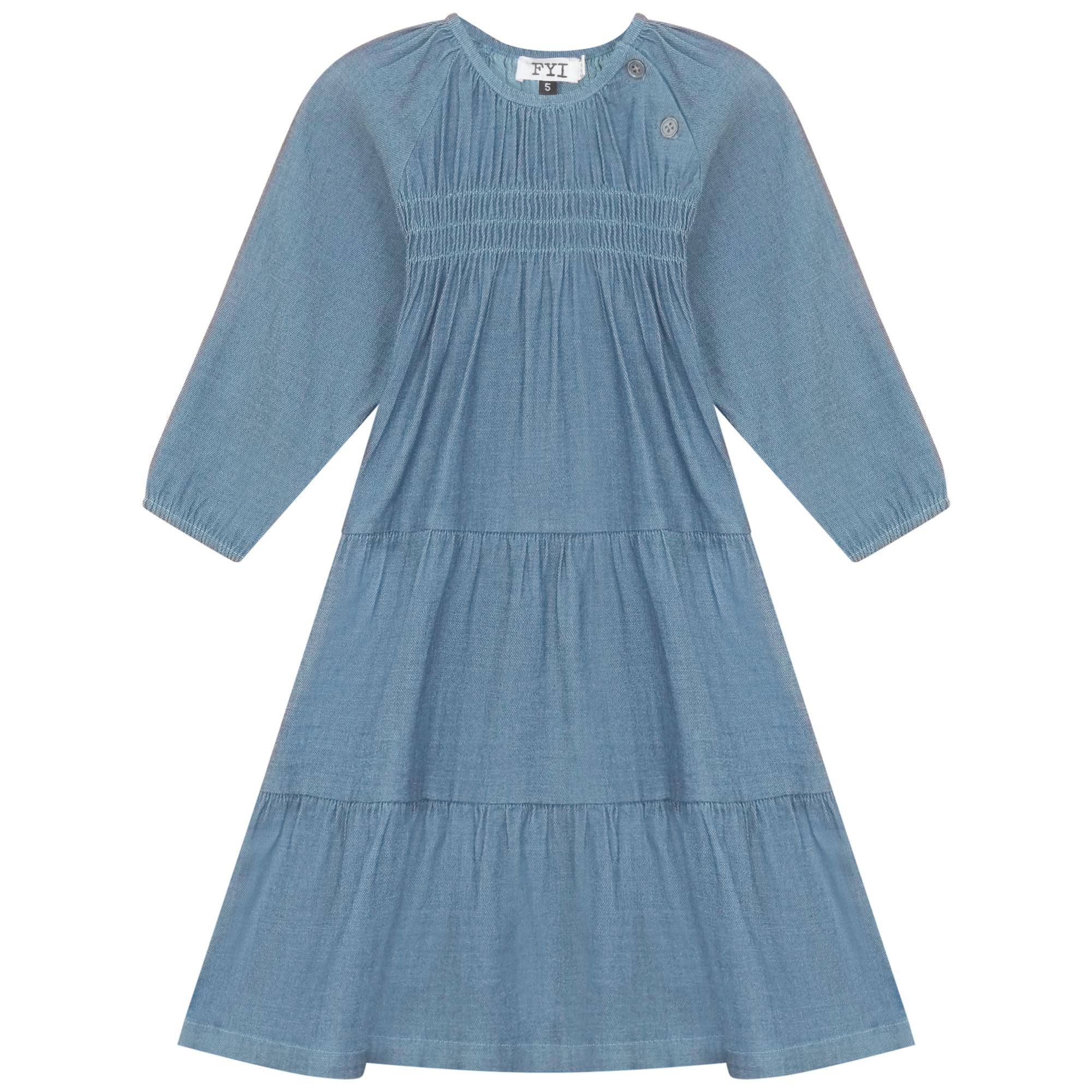 Denim Tiered Dress