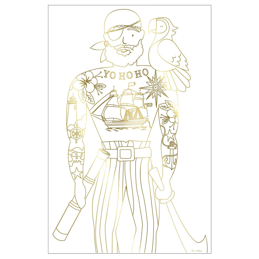 Pirate Coloring Posters