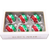 80MM Red and Green Glass Ball Ornaments