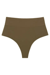 Added Coverage High Rise Bikini Bottom