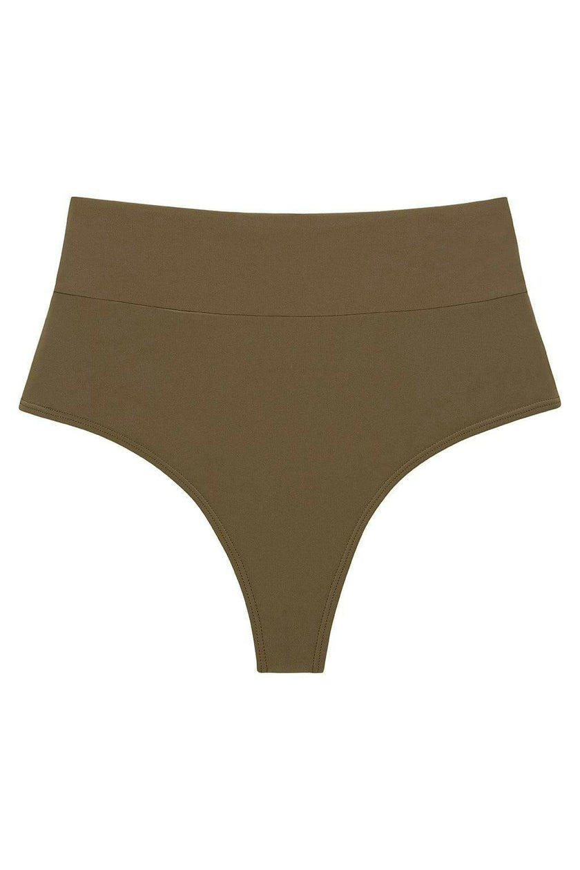 Added Coverage High Rise Bikini Bottom