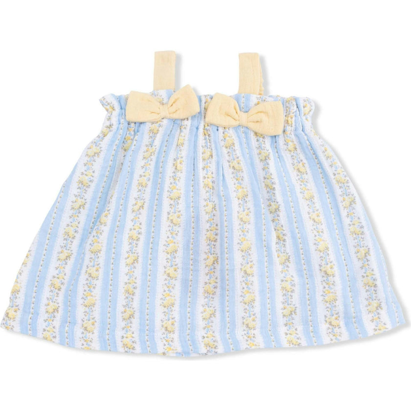 Odalys Floral Stripe - Top with Bows and Ruffle Leg Bloomer