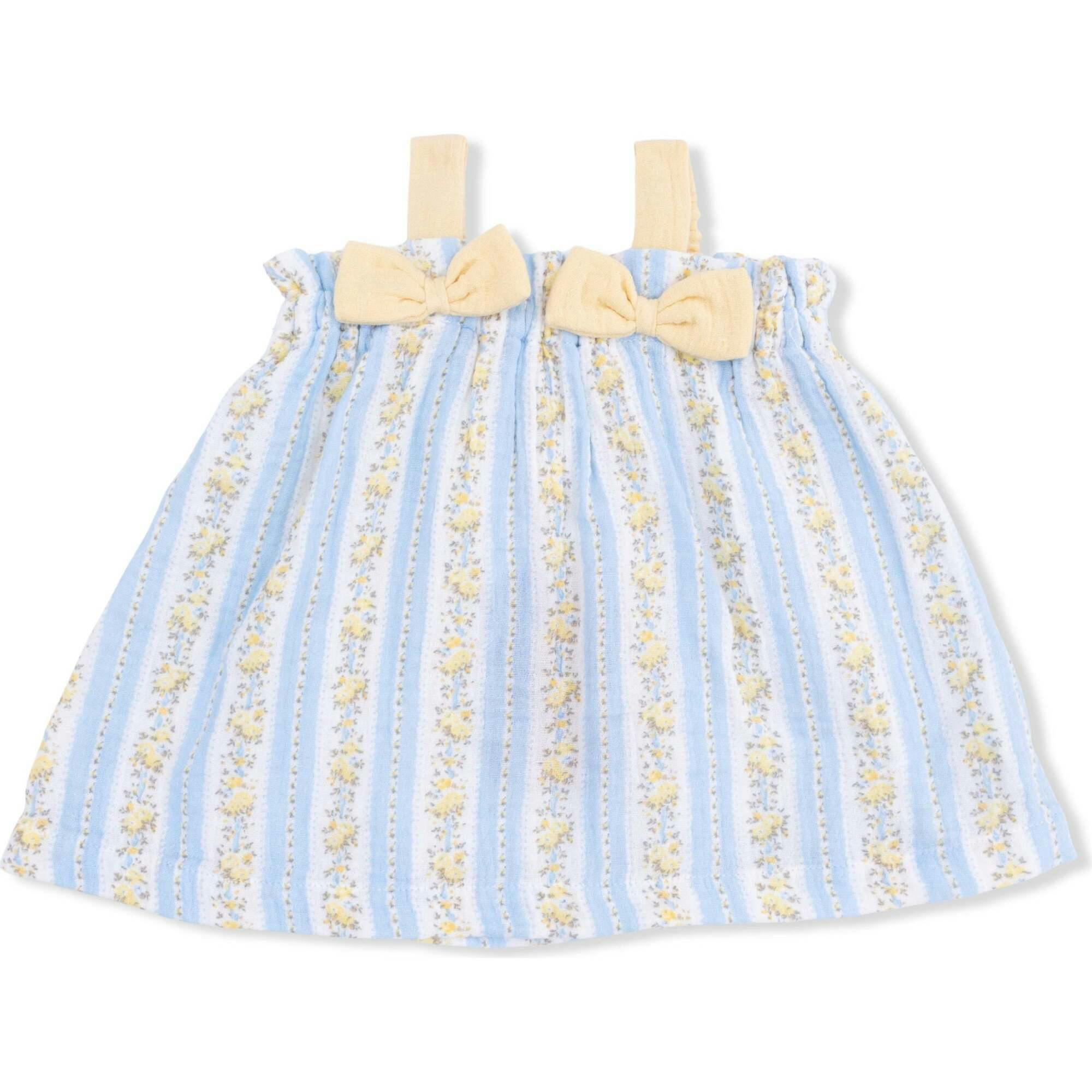 Odalys Floral Stripe - Top with Bows and Ruffle Leg Bloomer