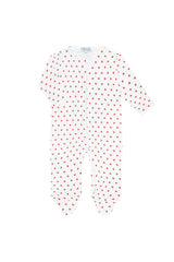 Little Apples Zipper Footie
