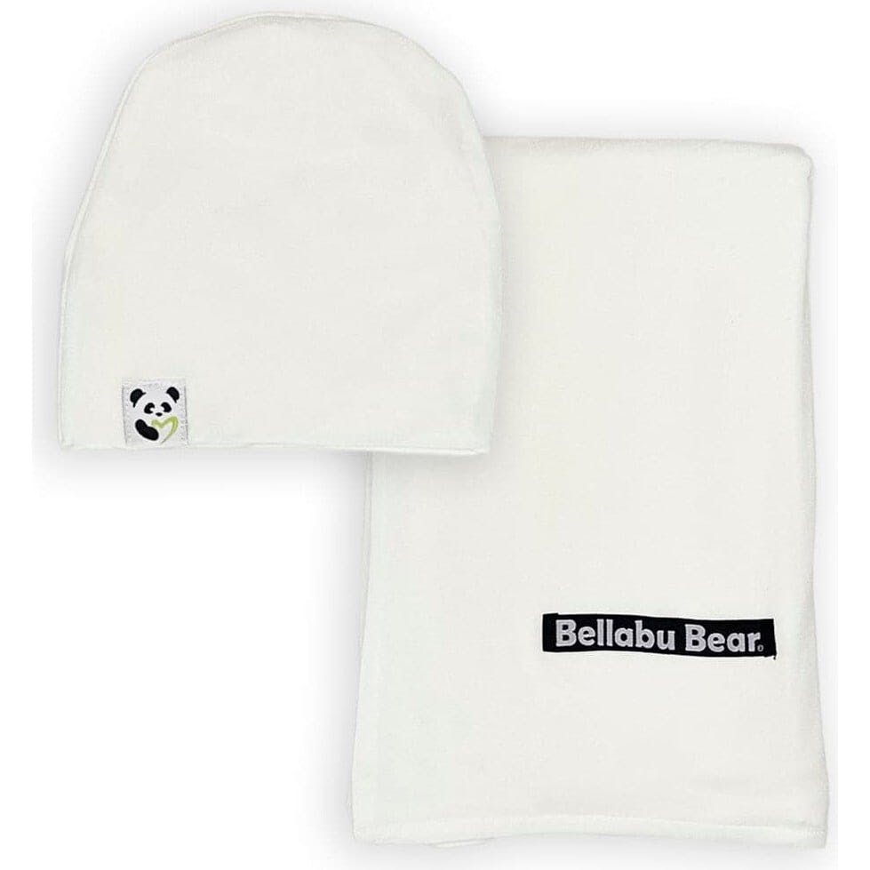 Milk White Bamboo Swaddle & Beanie Set