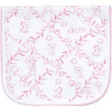 Pink Bears Trellace Burp Cloth