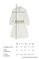 Gracie Dress in White Alyssum