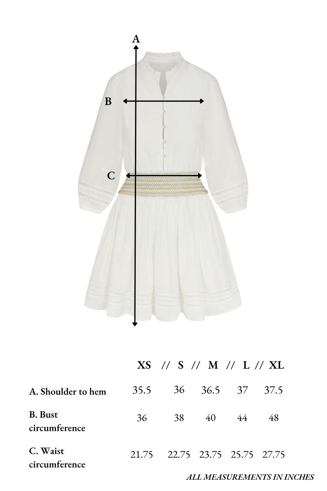 Gracie Dress in White Alyssum
