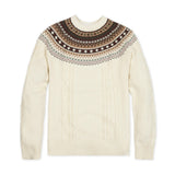 Organic Fair Isle Cable Sweater