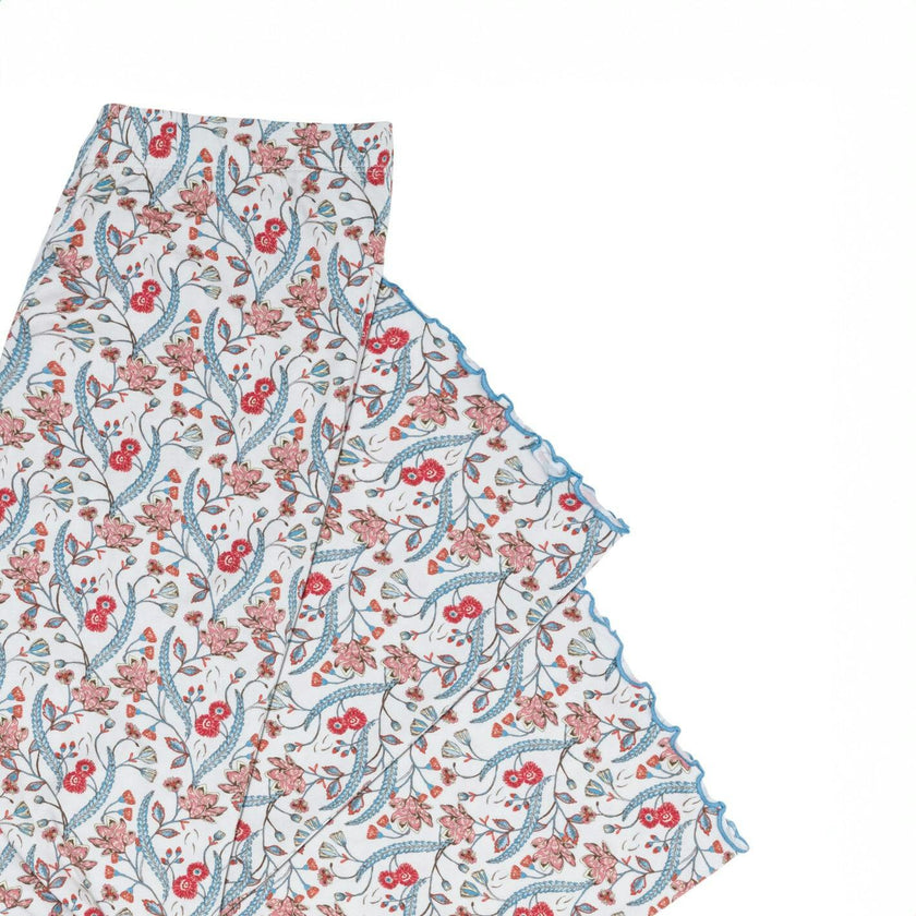 women's mercado bloom short sleeve pima pajamas set