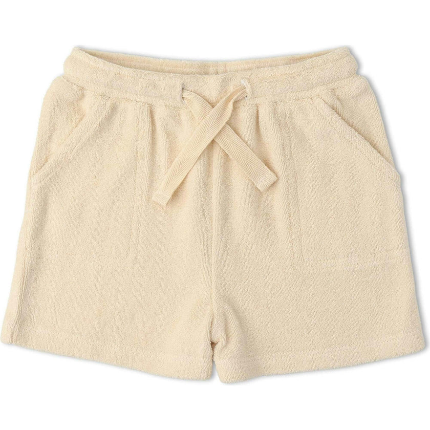 Organic Terry Tee & Shorts Set - Butter Yellow