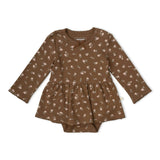 Organic Bodysuit Dress & Leggings Set - Primrose