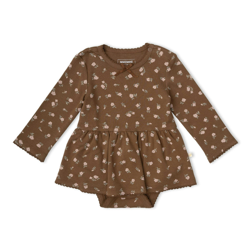 Organic Bodysuit Dress & Leggings Set - Primrose