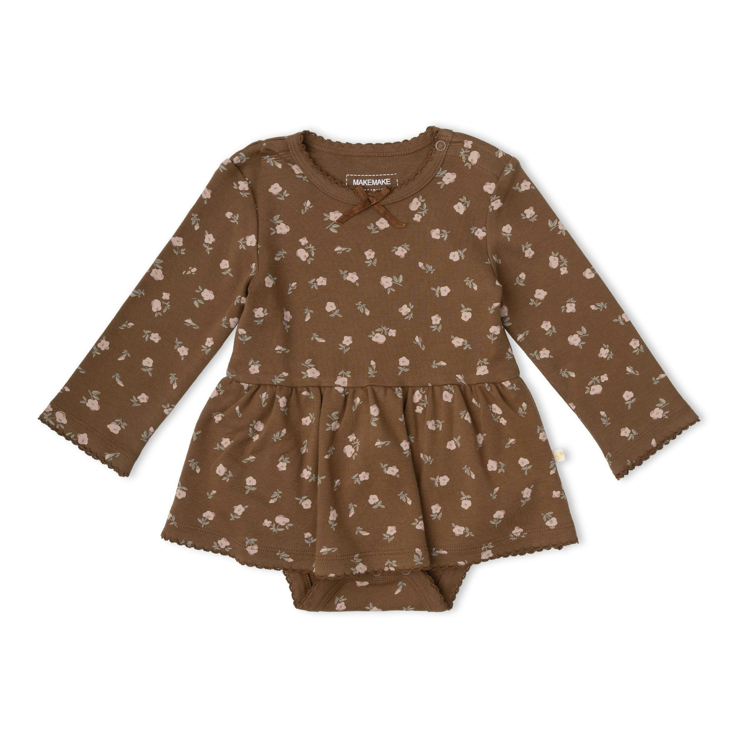 Organic Bodysuit Dress & Leggings Set - Primrose