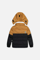 Two Piece Play Snowsuit Brown And Black With Brown Pants