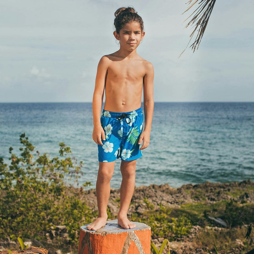 HIBISCUS AZUL - SWIMSHORTS