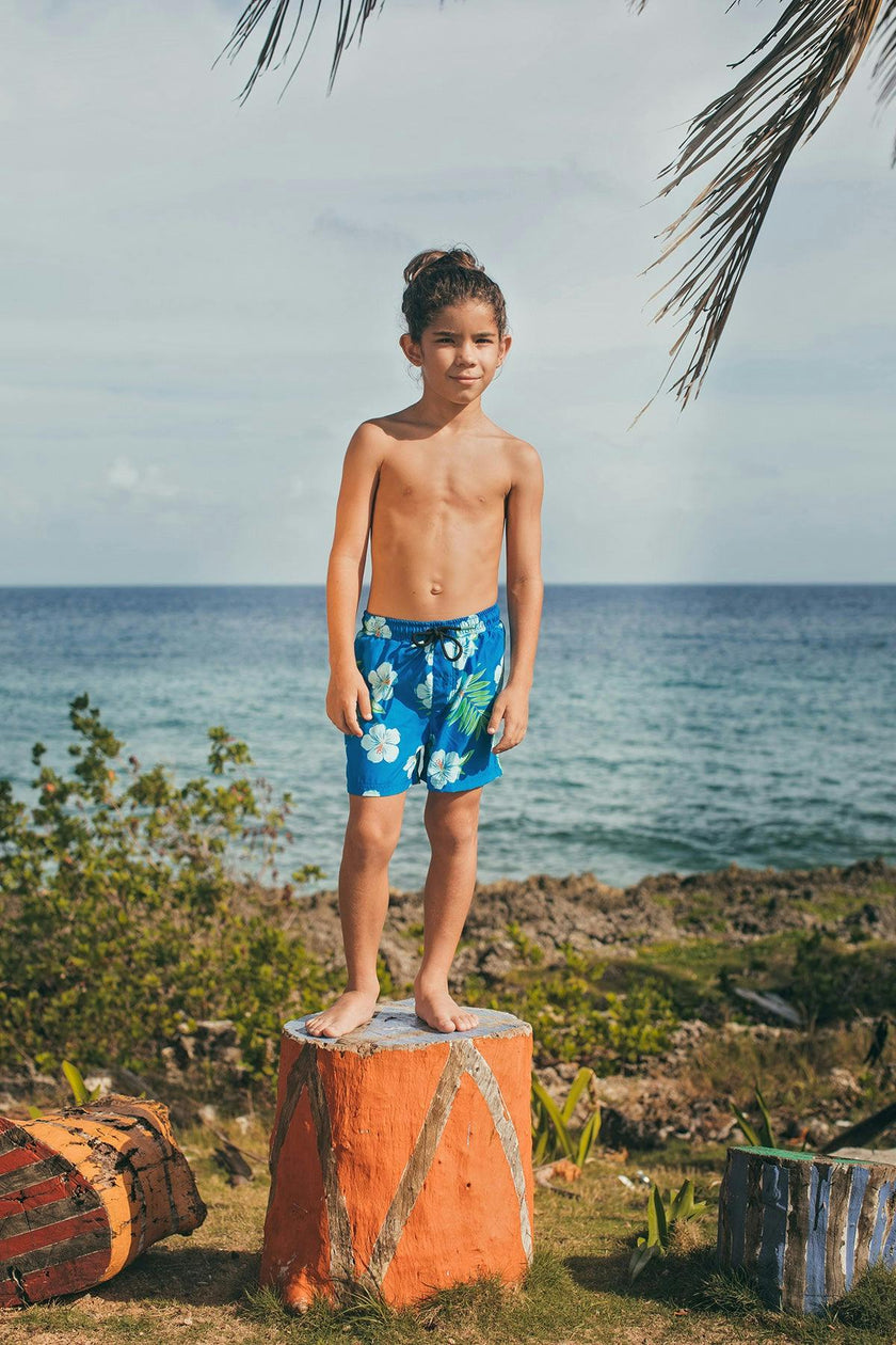 HIBISCUS AZUL - SWIMSHORTS