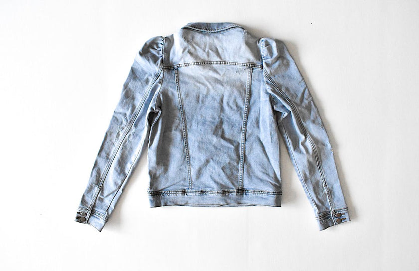 Adult Puff Sleeve Denim Jacket