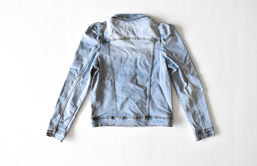 Adult Puff Sleeve Denim Jacket