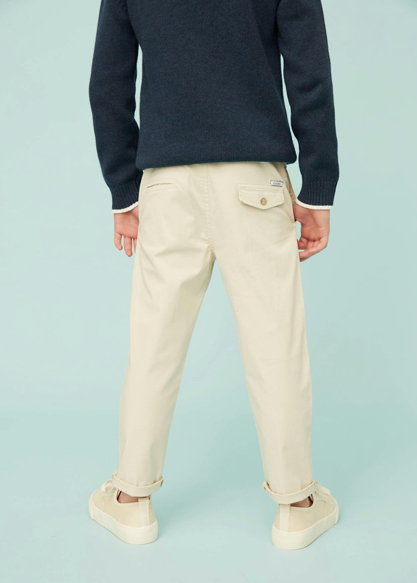 Beige Lightweight Chino Trousers
